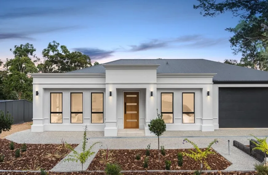 Custom-built Dornford home exterior in Adelaide