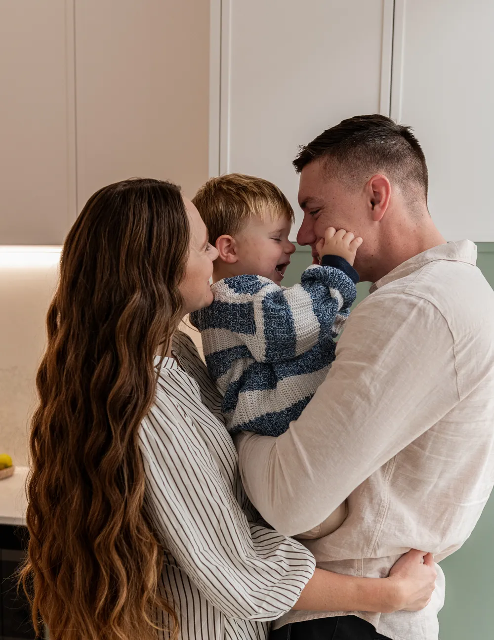 Family in their Dornford home — the highest honour is happy clients