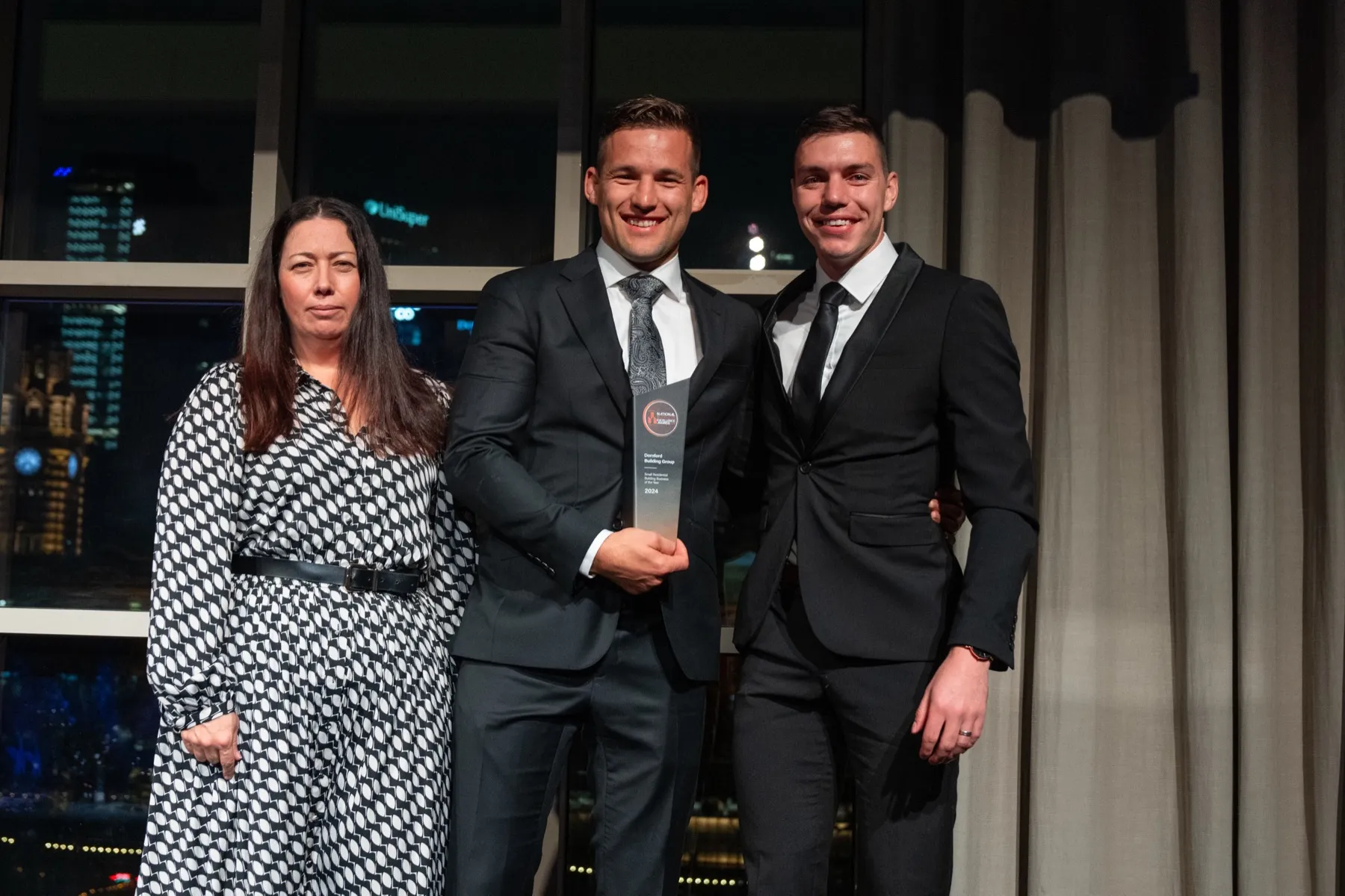 Dornford Building Group accepting the National Business Excellence Award